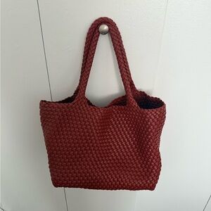 Woven Leather (PU) Tote Bag